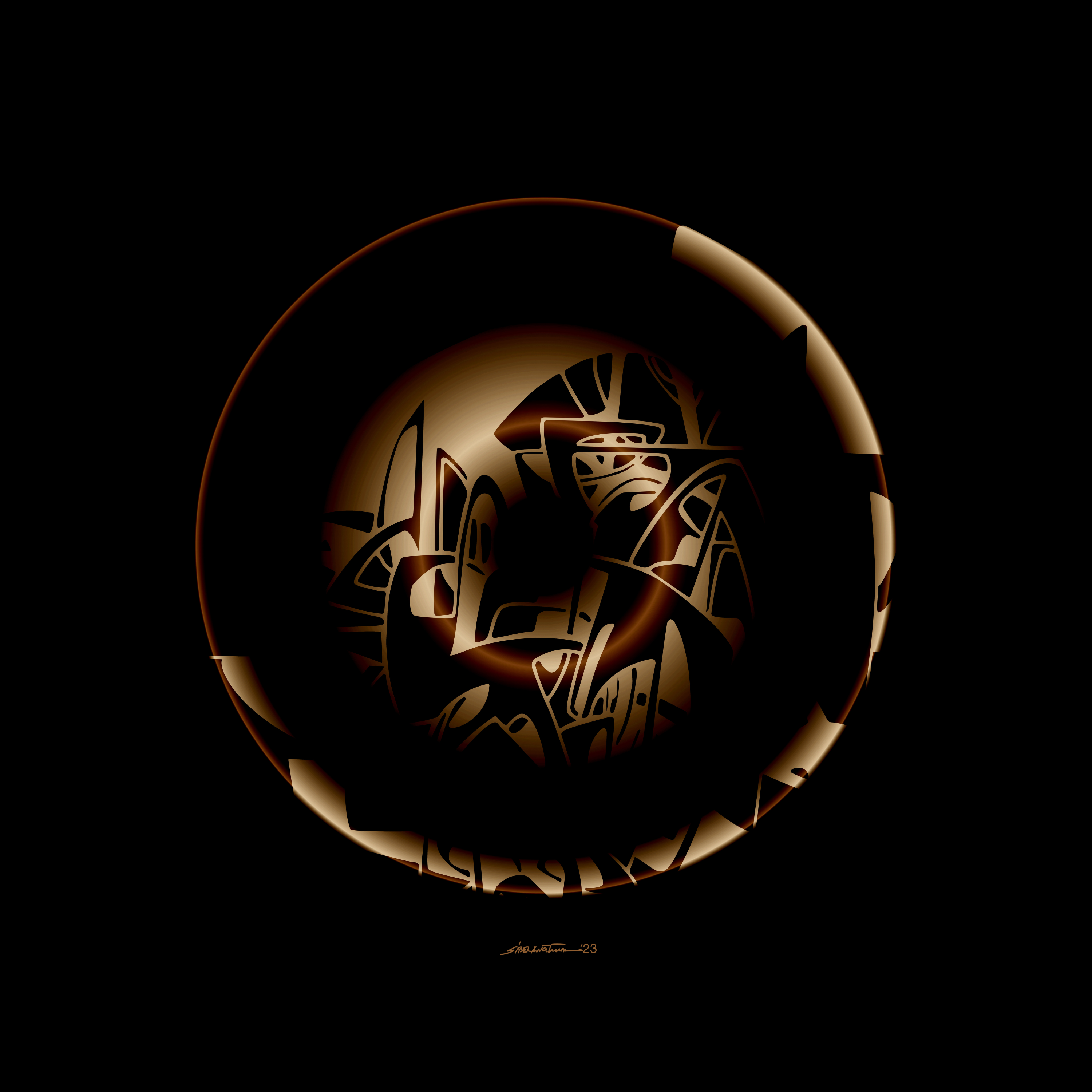 MMXXIII 3A 90x90cm 2023